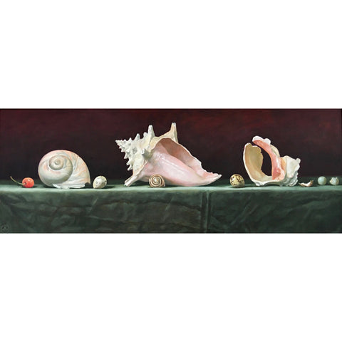 Four Shells and Cherry with Quail Eggs